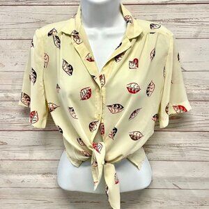 Vintage Campus Casuals Sheer Blouse